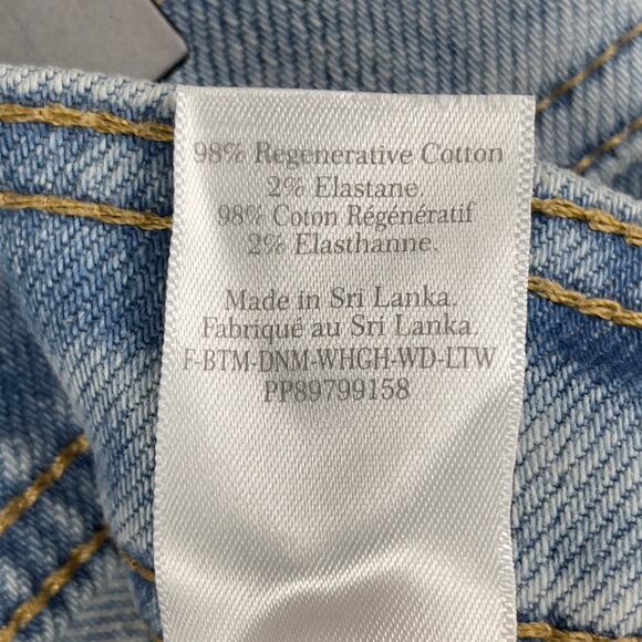 Everlane The Mariner Jean Wide Leg High Rise Light Indigo Denim 33 NWT Coastal - Picture 13 of 16